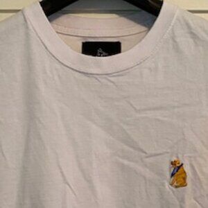 RETRIEVER CLUB white tee shirt with dog Medium